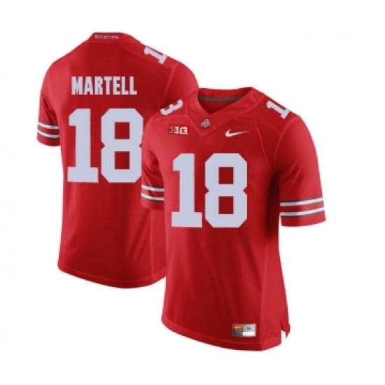 Ohio State Buckeyes 18 Tate Martell Red College Football Jersey