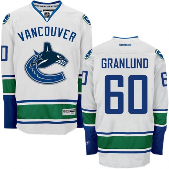 Women's Reebok Vancouver Canucks 60 Markus Granlund Authentic White Away NHL Jersey