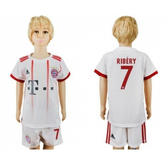 Bayern Munchen 7 Ribery SEC Away Kid Soccer Club Jersey