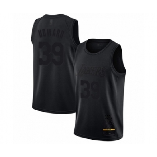 Men's Los Angeles Lakers 39 Dwight Howard Swingman Black MVP Basketball Jersey