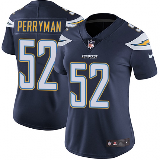 Women's Nike Los Angeles Chargers 52 Denzel Perryman Elite Navy Blue Team Color NFL Jersey