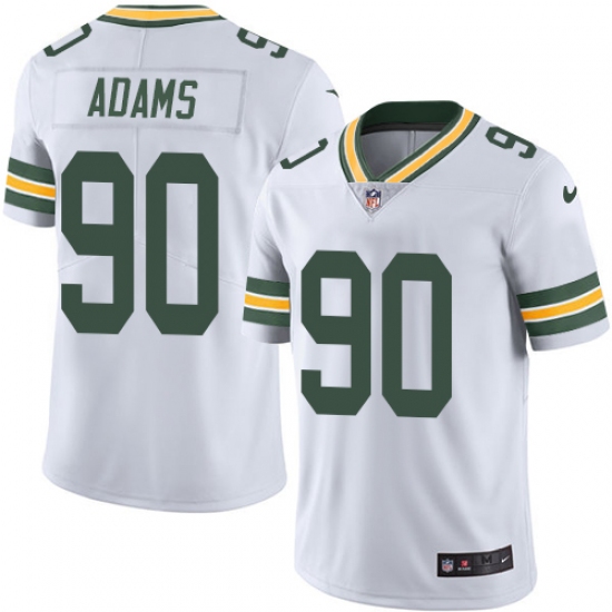 Men's Nike Green Bay Packers 90 Montravius Adams White Vapor Untouchable Limited Player NFL Jersey