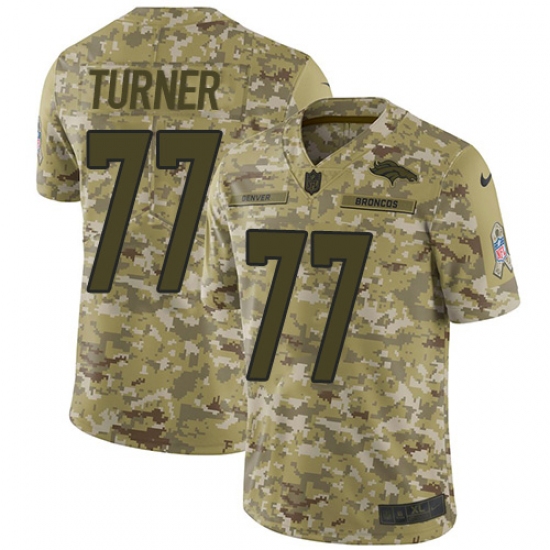 Youth Nike Denver Broncos 77 Karl Mecklenburg Limited Camo 2018 Salute to Service NFL Jersey