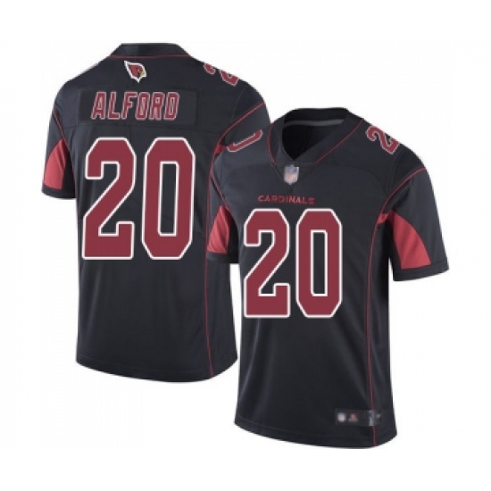 Men's Arizona Cardinals 20 Robert Alford Limited Black Rush Vapor Untouchable Football Jersey