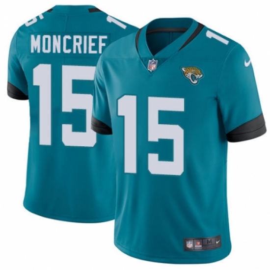 Men's Nike Jacksonville Jaguars 15 Donte Moncrief Black Alternate Vapor Untouchable Limited Player NFL Jersey