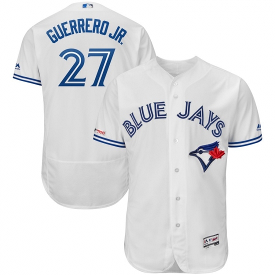 Toronto Blue Jays 27 Vladimir Guerrero Jr. Majestic Flex Base Player - Jersey