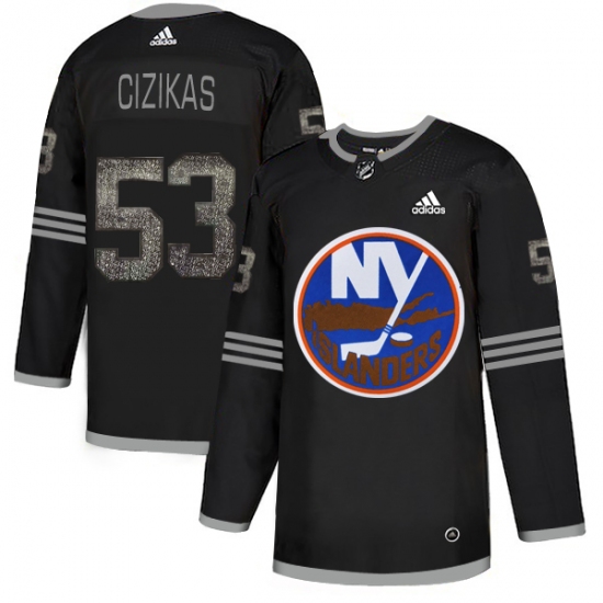 Men's Adidas New York Islanders 53 Casey Cizikas Black Authentic Classic Stitched NHL Jersey