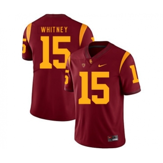 USC Trojans 15 Isaac Whitney Red College Football Jersey