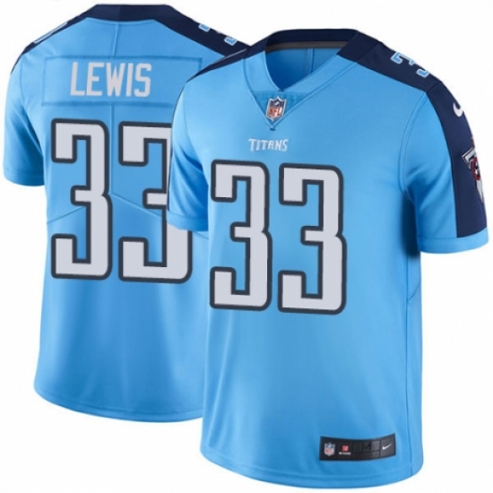 Youth Nike Tennessee Titans 33 Dion Lewis Limited Light Blue Rush Vapor Untouchable NFL Jersey