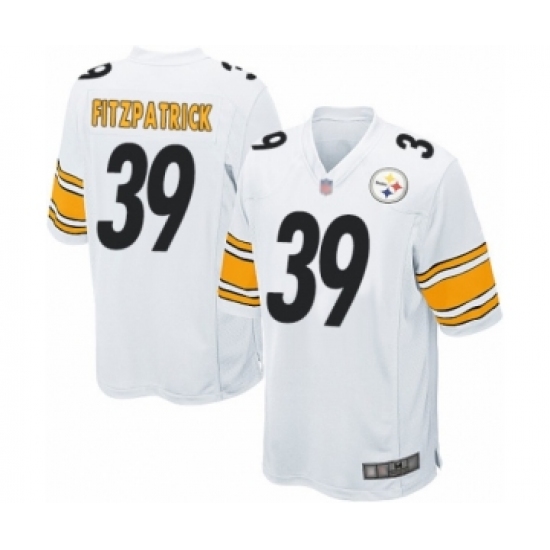 Men's Pittsburgh Steelers 39 Minkah Fitzpatrick Game White Football Jersey