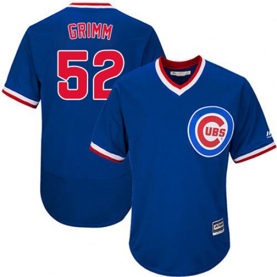 Men's Majestic Chicago Cubs 52 Justin Grimm Royal Blue Flexbase Authentic Collection Cooperstown MLB Jersey