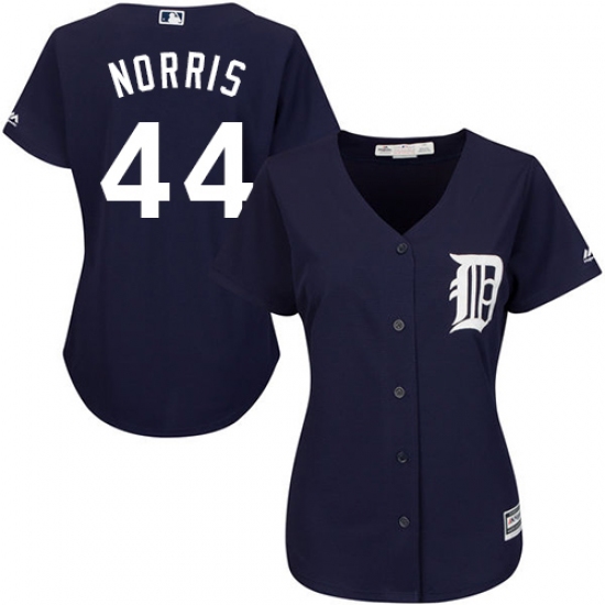 Women's Majestic Detroit Tigers 44 Daniel Norris Authentic Navy Blue Alternate Cool Base MLB Jersey