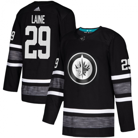 Men's Adidas Winnipeg Jets 29 Patrik Laine Black 2019 All-Star Game Parley Authentic Stitched NHL Jersey