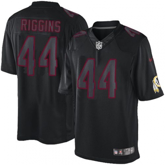 Men's Nike Washington Redskins 44 John Riggins Limited Black Impact NFL Jersey