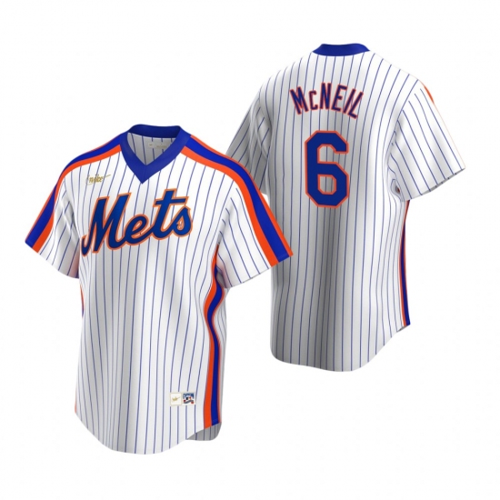 Men's Nike New York Mets 6 Jeff McNeil White Cooperstown Collection Home Stitched Baseball Jersey