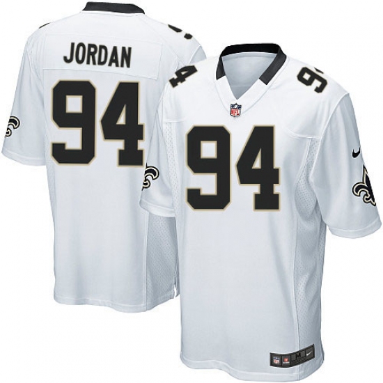 Men's Nike New Orleans Saints 94 Cameron Jordan Game White NFL Jersey