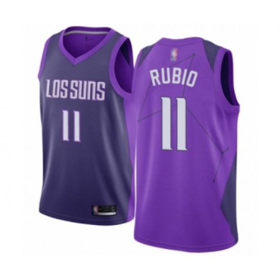 Women's Phoenix Suns 11 Ricky Rubio Swingman Purple Basketball Jersey - City Edition