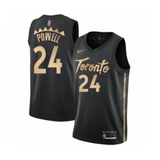 Women's Toronto Raptors 24 Norman Powell Swingman Black Basketball Jersey - 2019 20 City Edition