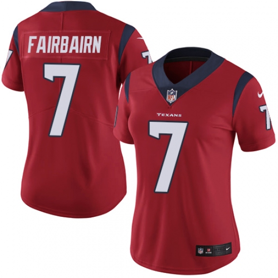 Women's Nike Houston Texans 7 Ka'imi Fairbairn Red Alternate Vapor Untouchable Elite Player NFL Jersey