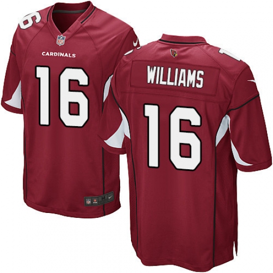 Men's Nike Arizona Cardinals 16 Chad Williams Game Red Team Color NFL Jersey