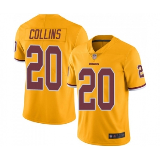 Men's Washington Redskins 20 Landon Collins Limited Gold Rush Vapor Untouchable Football Jersey