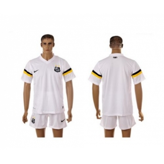 Santos Blank White Home Soccer Club Jersey