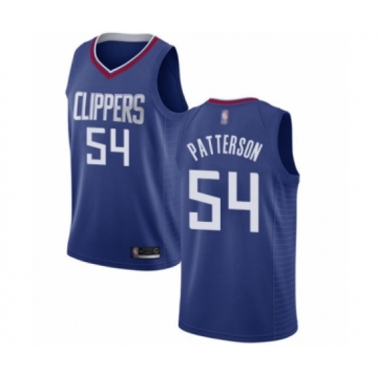 Youth Los Angeles Clippers 54 Patrick Patterson Swingman Blue Basketball Jersey - Icon Edition