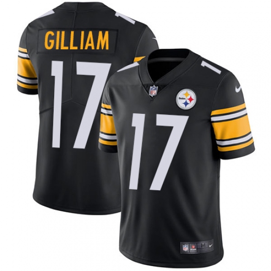 Youth Nike Pittsburgh Steelers 17 Joe Gilliam Black Team Color Vapor Untouchable Limited Player NFL Jersey