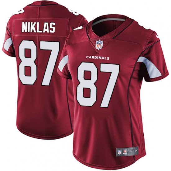 Women's Nike Arizona Cardinals 87 Troy Niklas Red Team Color Vapor Untouchable Limited Player NFL Jersey