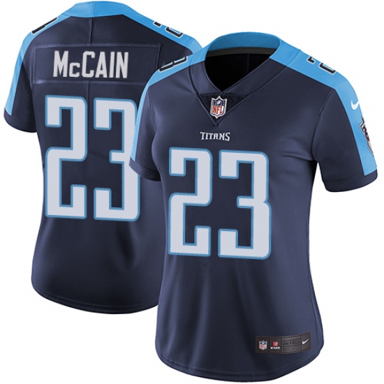 Women's Nike Tennessee Titans 23 Brice McCain Elite Navy Blue Alternate NFL Jersey