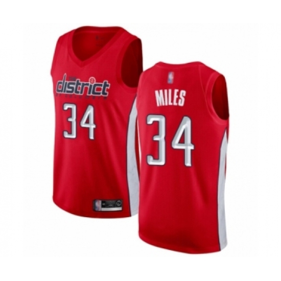 Women's Washington Wizards 34 C.J. Miles Red Swingman Jersey - Earned Edition