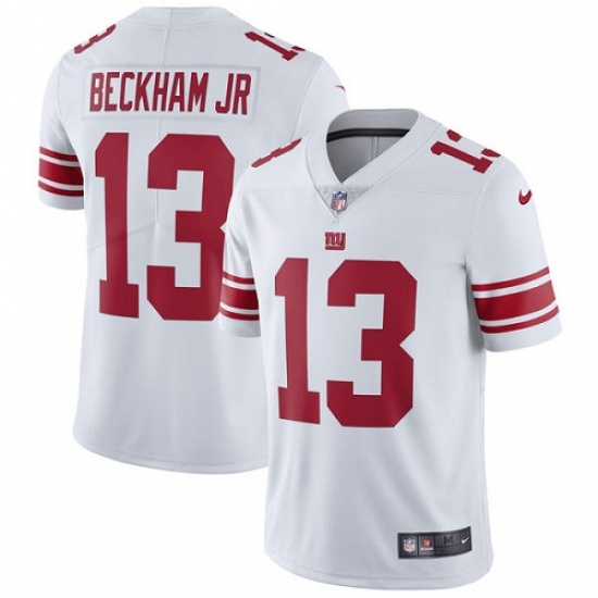 Men's Nike New York Giants 13 Odell Beckham Jr White Vapor Untouchable Limited Player NFL Jersey