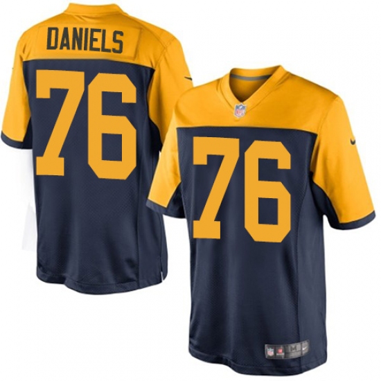 Youth Nike Green Bay Packers 76 Mike Daniels Limited Navy Blue Alternate NFL Jersey