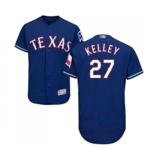 Men's Texas Rangers 27 Shawn Kelley Royal Blue Alternate Flex Base Authentic Collection Baseball Jersey