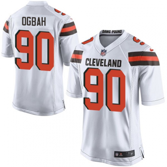 Men's Nike Cleveland Browns 90 Emmanuel Ogbah Game White NFL Jersey