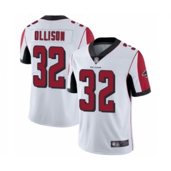 Men's Atlanta Falcons 32 Qadree Ollison White Vapor Untouchable Limited Player Football Jersey