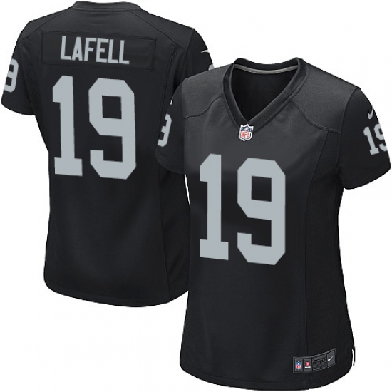 Women's Nike Oakland Raiders 19 Brandon LaFell Game Black Team Color NFL Jersey