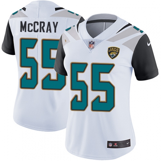 Women's Nike Jacksonville Jaguars 55 Lerentee McCray White Vapor Untouchable Limited Player NFL Jersey