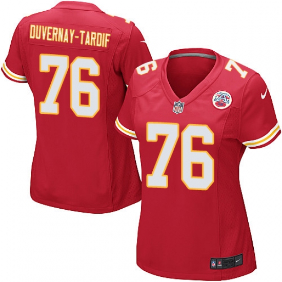 Women's Nike Kansas City Chiefs 76 Laurent Duvernay-Tardif Game Red Team Color NFL Jersey