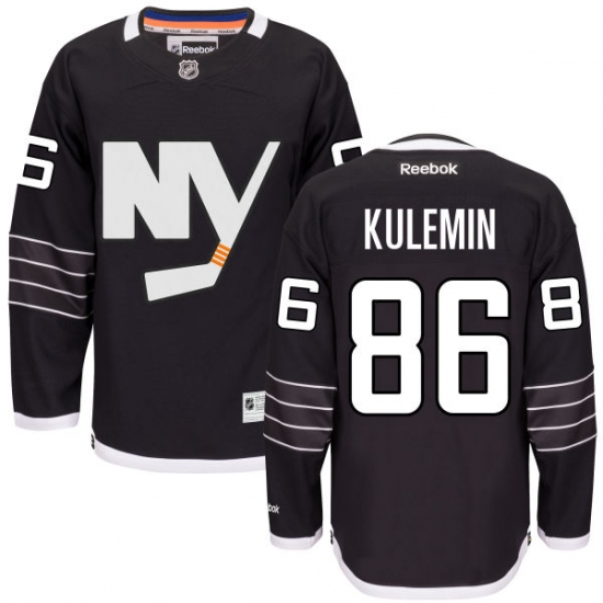 Men's Reebok New York Islanders 86 Nikolay Kulemin Authentic Black Third NHL Jersey