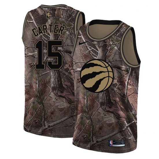 Men's Nike Toronto Raptors 15 Vince Carter Swingman Camo Realtree Collection NBA Jersey
