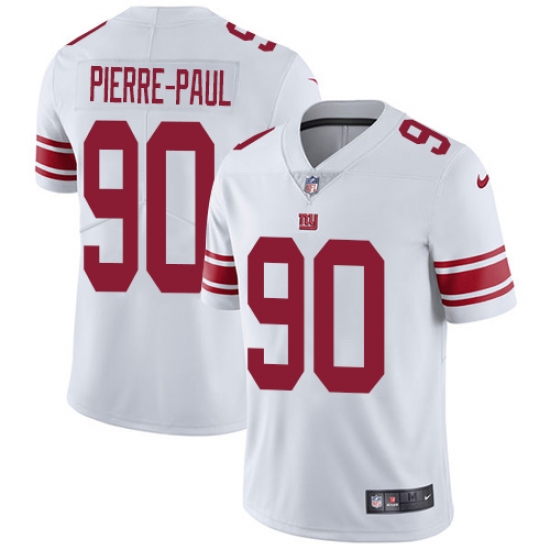 Youth Nike New York Giants 90 Jason Pierre-Paul Elite White NFL Jersey