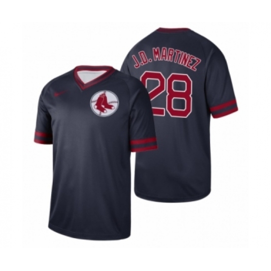 Men's Boston Red Sox 28 J.D. Martinez Navy Cooperstown Collection Legend Jersey