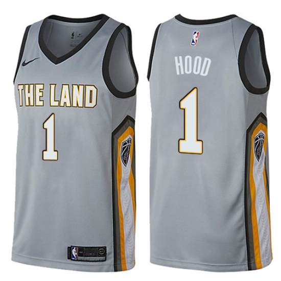 Women's Nike Cleveland Cavaliers 1 Rodney Hood Swingman Gray NBA Jersey - City Edition