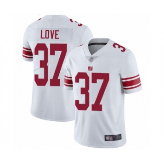 Youth New York Giants 37 Julian Love White Vapor Untouchable Limited Player Football Jersey