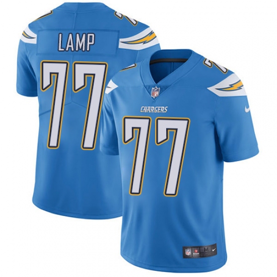 Youth Nike Los Angeles Chargers 77 Forrest Lamp Electric Blue Alternate Vapor Untouchable Limited Player NFL Jersey