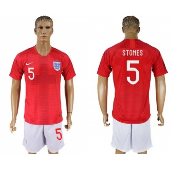 England 5 Stones Away Soccer Country Jersey