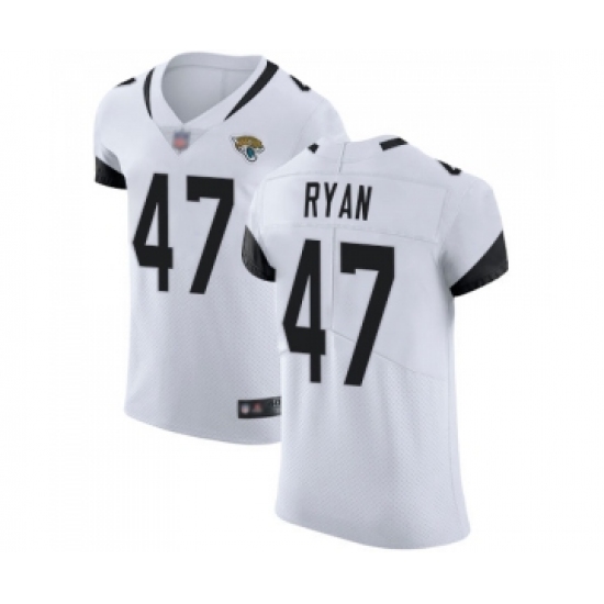 Men's Jacksonville Jaguars 47 Jake Ryan White Vapor Untouchable Elite Player Football Jersey