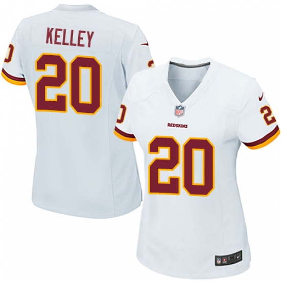 Women's Nike Washington Redskins 20 Rob Kelley Game White NFL Jersey