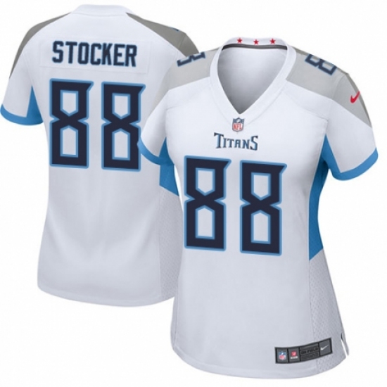 Women's Nike Tennessee Titans 88 Luke Stocker Game White NFL Jersey